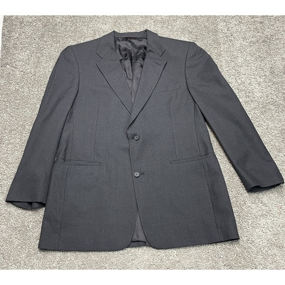 Hart Schaffner Marx Other - Hart Schaffner Marx Charcoal‎ Gray Solid Blazer HSM 100s Men's 42R Very Nice